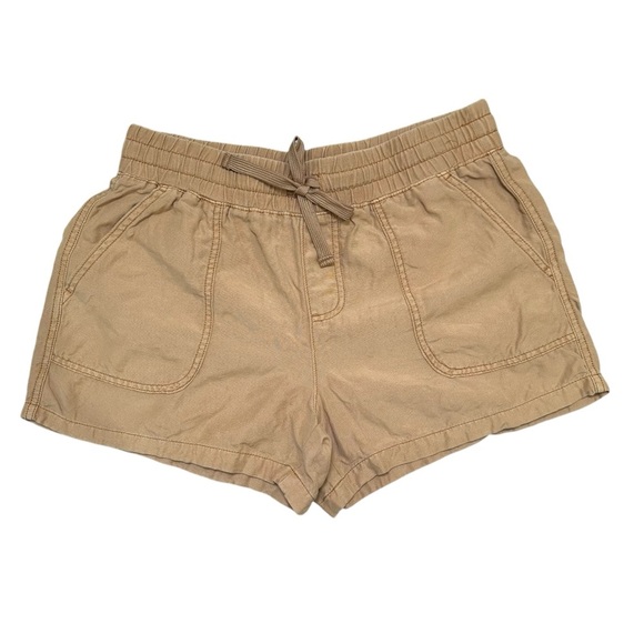 Maurices Women’s Medium Green & Mustard Cotton Blend Drawstring Shorts Bundle - Picture 6 of 9